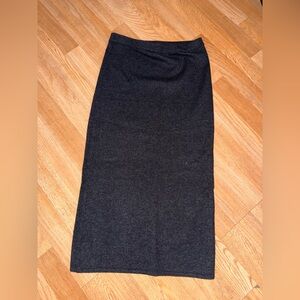Whistles Dark Grey Penicil Skirt